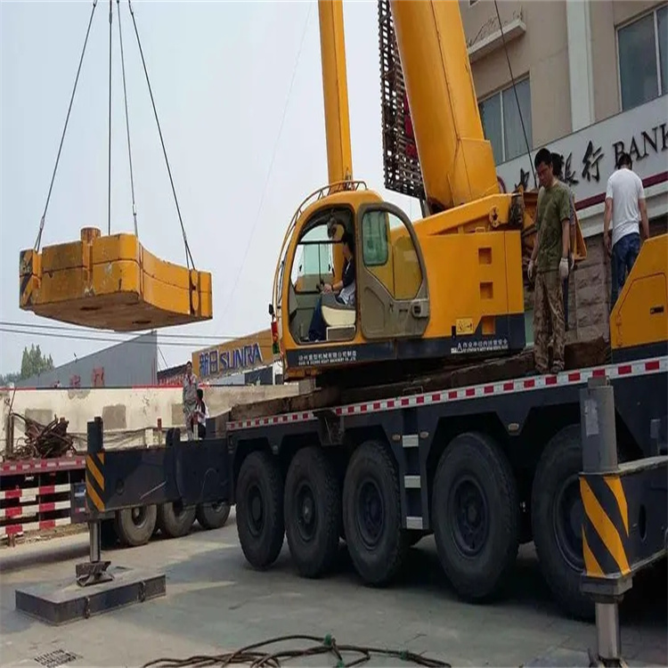 台州当地吊车出租|机器吊装|75吨|工厂搬迁服务